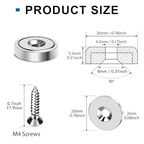 Magnets Neodymium Magnet 30LBS Strong Heavy Duty Rare Earth 12P (30 lbs)