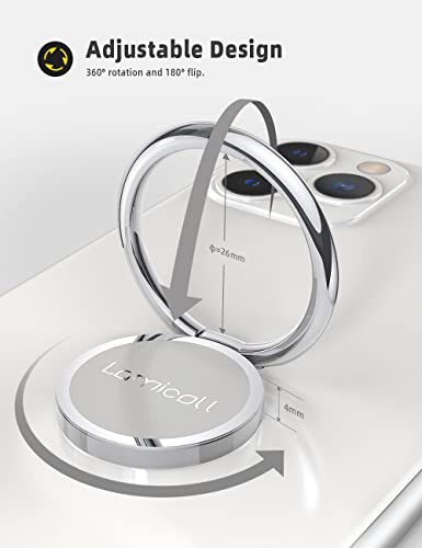 Silver Cell Phone Ring Finger Stand (Sliver-02)