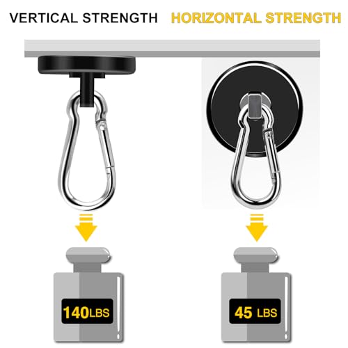 Magnetic Hooks (Black / 0.98in)