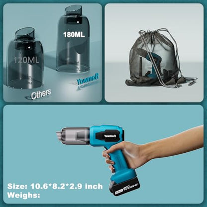 3 in 1 Handheld Car Vacuum Compatible with Makita 18V Battery with 21000pa Strong Suction