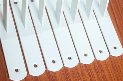8 Pack L11 x H 8" White Heavy Duty Shelf Brackets with Screws Metal Shelf Brackets Shelf Support Angle Brackets for Shelves L Brackets Heavy Duty Floating Shelf (8 Pack-White / 11''x8'')