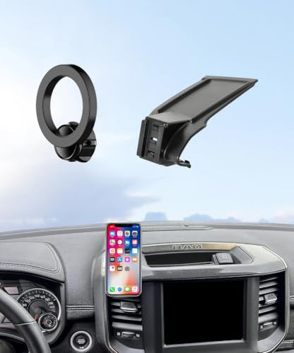 Car Phone Holder for Dodge Ram 1500 (for 2019-2026 RAM 1500 2500 3500 (5/8.4-inch))