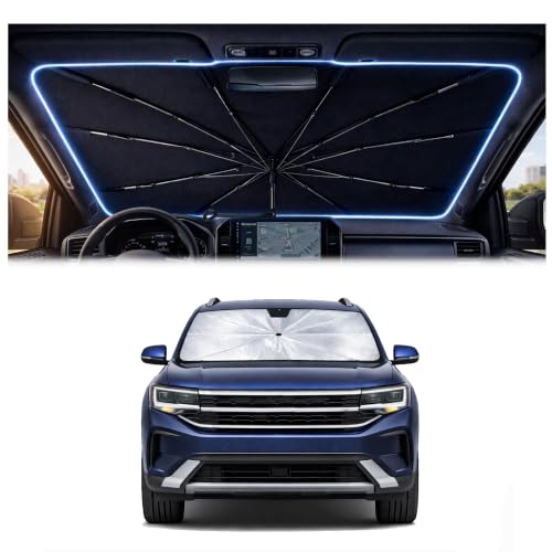 Car Windshield Sun Shade Umbrella for Volkswagen Atlas 2018 (For Volkswagen Atlas 2017-2026)