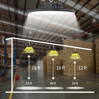 250W UFO High Bay LED Shop Lights