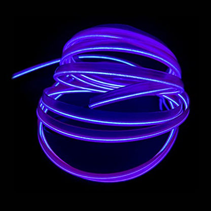 El Wire Purple Interior Car LED Strip Lights (Purple / 10 M)