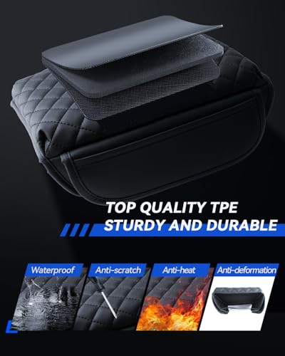 Armrest Cover for 2023 2024 2025 Chevy Colorado & 2023 2024 2025 GMC Canyon Accessories Center Console Middle Lid Pad Protector for Car Elbow Rest (for 2023-2025 Colorado&2023-2025 GMC Canyon)