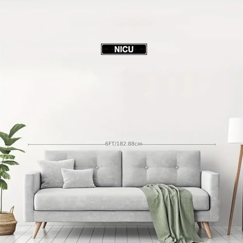 NICU NEONATAL INTENSIVE CARE UNIT SPACE Metal Tin Street Sign Bar Cafe Garage Cave Home Room Wall Bathroom Farmhouse Garden Porch Patio Decor (NICU NEONATAL INTENSIVE CARE UNIT)