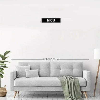 NICU NEONATAL INTENSIVE CARE UNIT SPACE Metal Tin Street Sign Bar Cafe Garage Cave Home Room Wall Bathroom Farmhouse Garden Porch Patio Decor (NICU NEONATAL INTENSIVE CARE UNIT)
