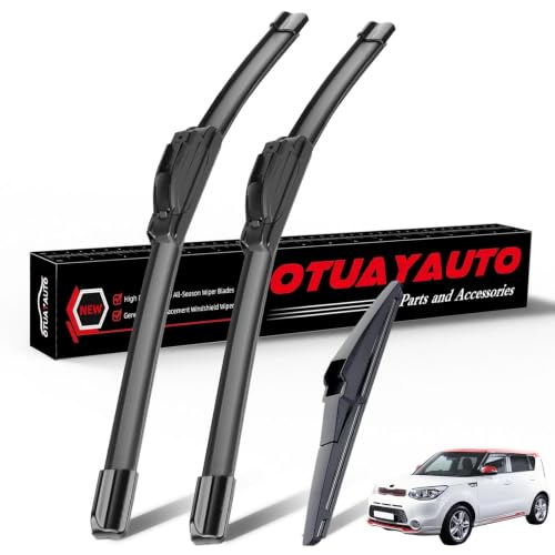 Windshield Wiper Blade Replacement for Kia Soul 2010 (24"+20"+11"(U/J Hook))