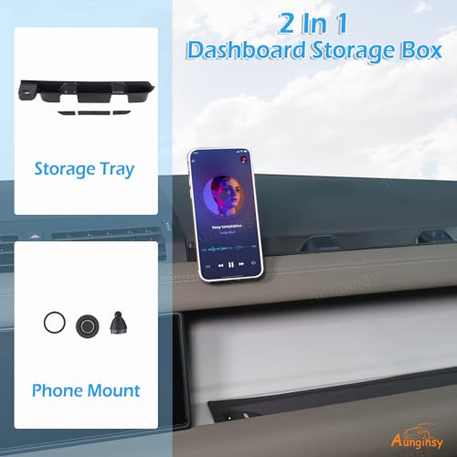 Co Pilot Dashboard Organizer Tray Compatible with 2020 (With Phone Holder-B)