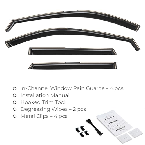 Window Deflectors Smoke Tinted in (For Pathfinder 22-26)