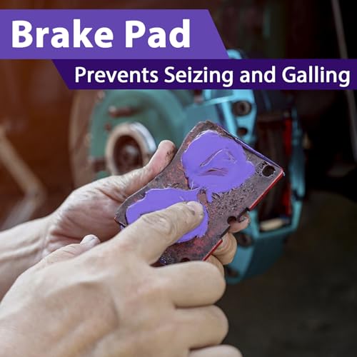 High Temp Ceramic Brake Caliper Grease and Pin Parts Lubricant for Auto Break Sliding Pin Pad (1 Pack-8 OZ / Ceramic Brake Grease)