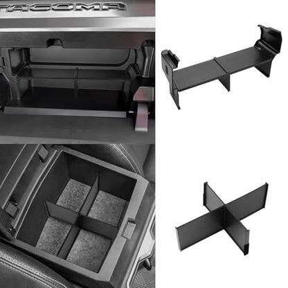 2PCS Center Console Organizer for Toyota Tacoma 2024 (2024-2026 Toyota Tacoma 2PCS)