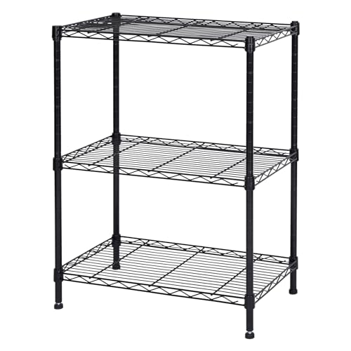 3 Shelf Storage Rack (3-Tier（13.5" D x 23.4" W x 31" H）)