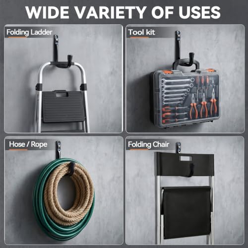 Garage Storage Hooks (4.5Inch x 3.5Inch)