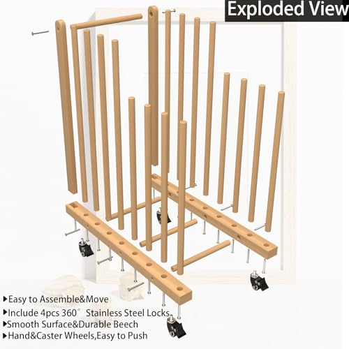 Art Storage Rack with Wheels