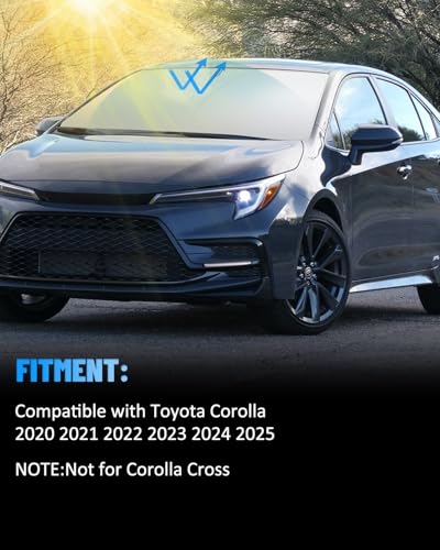 Car Windshield Sun Shade Compatible with Toyota Corolla 2020 (for Toyota Corolla 2020- 2023)