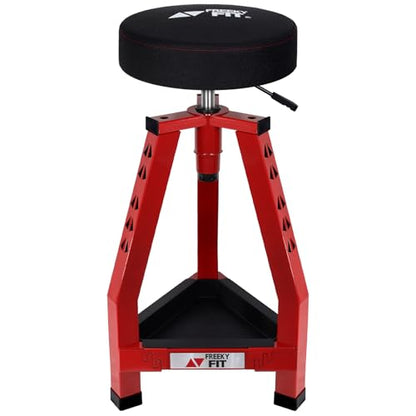 Adjustable Tall Shop Stool (Red/30.7-33.07 Inch)