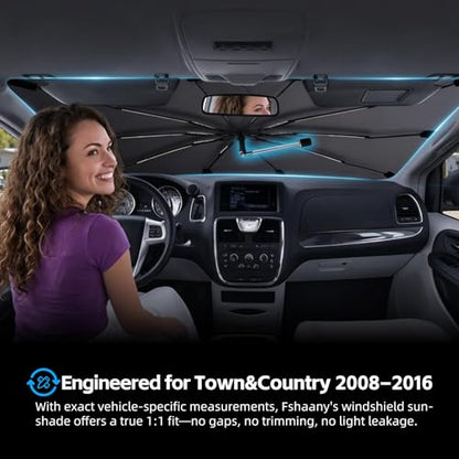 Windshield Sun Shade Umbrella for Chrysler Town & Country 2008 (For Chrysler Town & Country 2008–2016)