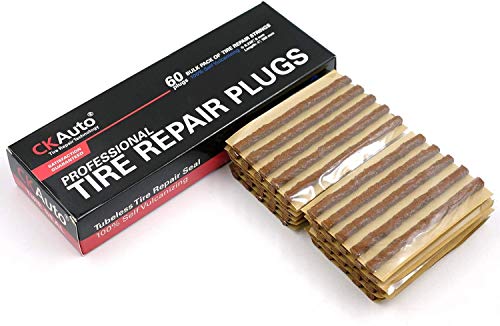 60 pcs 4" Brown Tire Repair Strings Tire Repair Plugs (Brown / 4" x φ0.236" 60pcs)