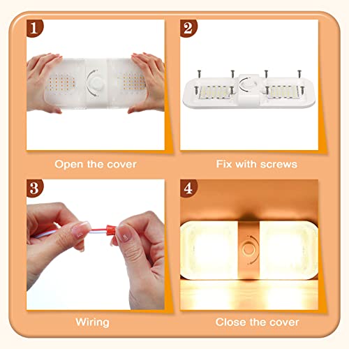 10 Pcs RV LED Dome Lights 1700LM
