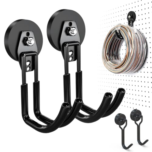 Heavy Duty Magnetic Hooks (2.6"x2-MJ / Black)