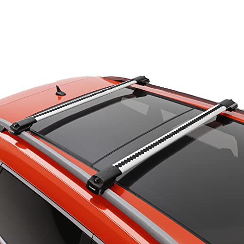 Catch USA Car Roof Rack Cross Bars for Subaru Outback Wilderness with Lock 2021 2022 2023 Aluminum Cross Bar for Rooftop Cargo Carrier Luggage Kayak Canoe Bike Snowboard