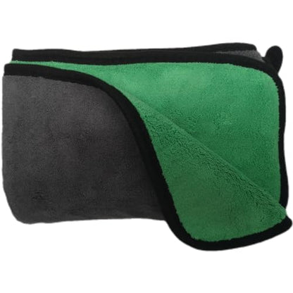 Large Microfiber Drying Towel for Car (36 X 24inches,grey-green,1pack)