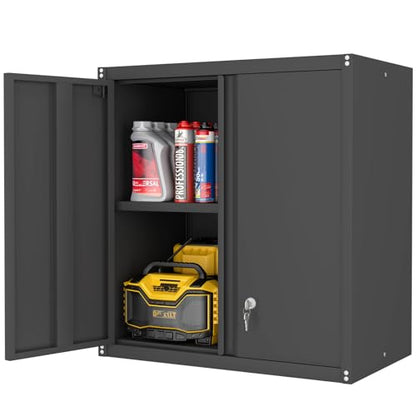 Garage Storage Cabinet (27.95"H Wall Cabinet / Black)