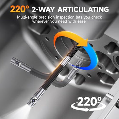Dual Lens 2 Way Articulating Borescope (6.5mm)