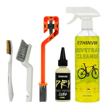 Bike Lube and Cleaner Set with 500ml Chain Cleaner (Dry Lube)
