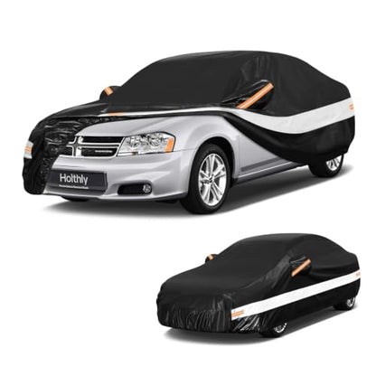 10 Layers Sedan Car Cover Custom Fit for Dodge Avenger (Black Gray / Custom Fit for Dodge Avenger)