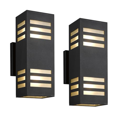 Porch Lights Outdoor Modern (Black/Modern 1 / 13inch (2 lamps))