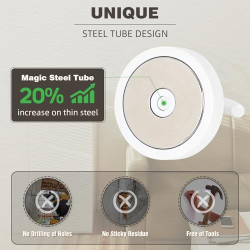Magnetic Hooks Steel Tube Design for Cruise (White / 100lb Magnetic Hooks)