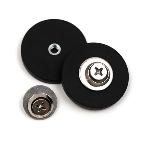 Black Heavy Duty Magnet for Hanging Straps (Magnet for Hanging Straps (2 Pack))