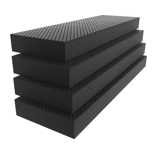 GWP04 Garage Wall Protector and Car Door Guard (4-Pack Black)
