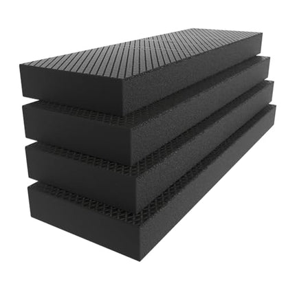 GWP04 Garage Wall Protector and Car Door Guard (4-Pack Black)