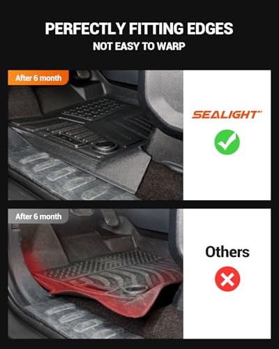 2020 2024 Tesla Model Y Floor Mats 5 Seater Full Set Made by SEALIGHT (for 2020-24 Tesla Model Y)