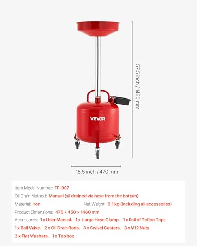 8 Gallon Waste Oil Drain Tank (8 Gallon)