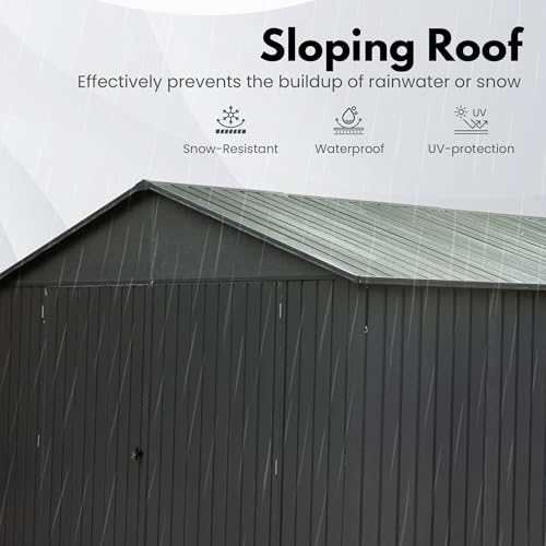 Domi 12'x15' Metal Garage Shed (12x15FT)