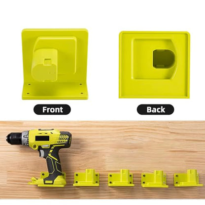 10 Pack Tool Holder Compatible with Ryobi 18V Wall Mount Plastic (10 Pack)