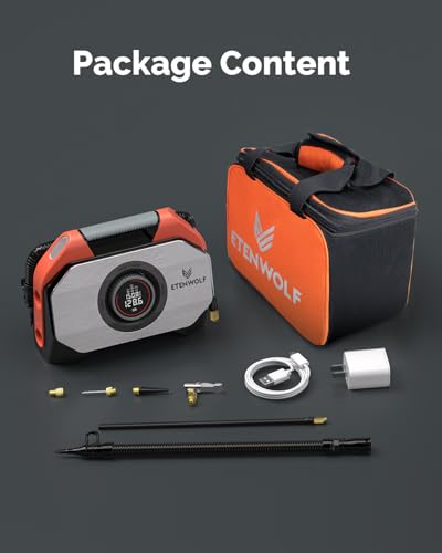 VORTEX S6 Tire Inflator Portable Air Compressor (Dark Cyan / 19200 Mah)