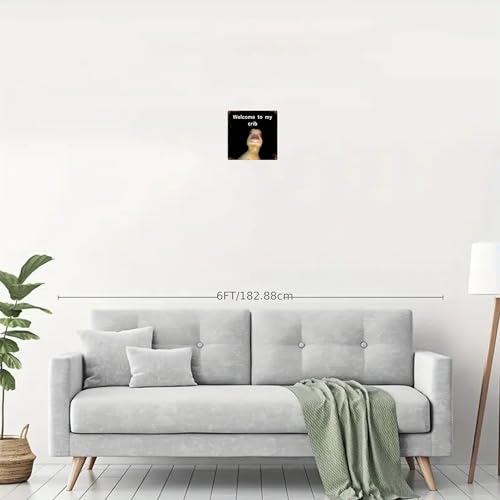 WELCOME TO MY CRIB SPACE Metal Tin Sign Bar Cafe Garage Cave Home Room Wall Bathroom Farmhouse Garden Porch Patio Decor (WELCOME TO MY CRIB)