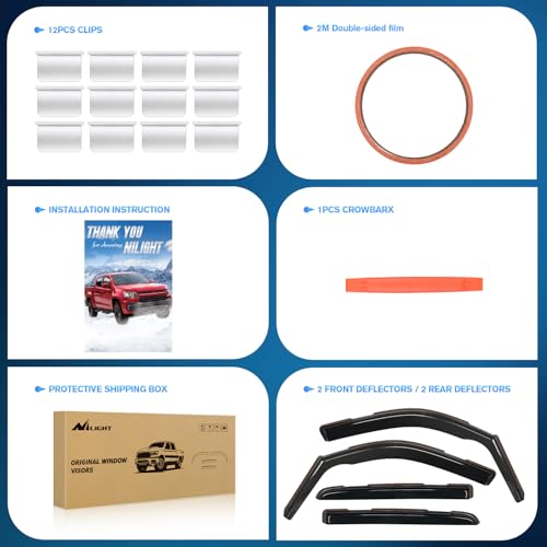 in Channel Rain Guards for Dodge Ram 1500 Crew Cab 2019 (RAM 1500 2019-2026 Crew Cab)