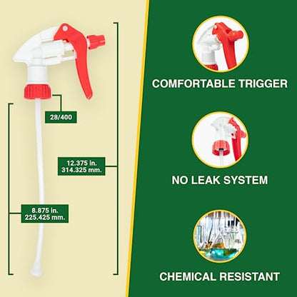 Spray Bottle Nozzle Replacement Tops (24 Pack / Red)