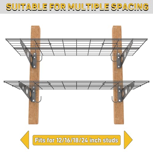 Garage Wall Shelves (Black)