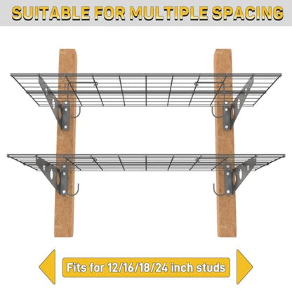 Garage Wall Shelves (Black)