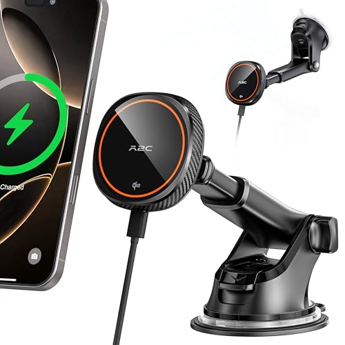 Magnetic Car Phone Mount (Orange)