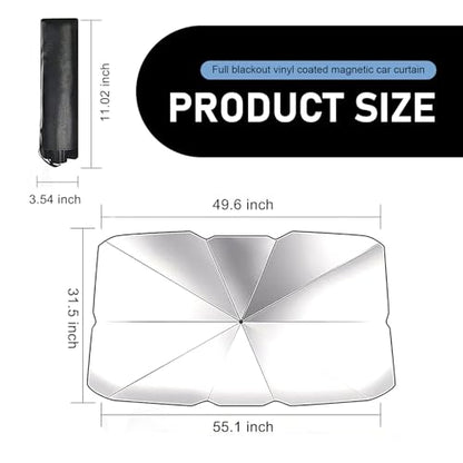 2025 Upgraded Car Windshield Sun Shade Umbrella