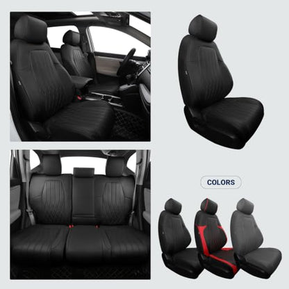 Custom for Honda CRV Seat Covers 2017 (Black / CR-V 2017-2022)